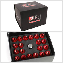 Load image into Gallery viewer, J2 Engineering Lug Nuts (M12 x 1.25) 20 Piece Set With Open Knurled End - Black / Blue / Red Alternate Image