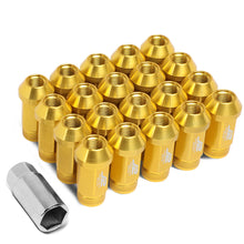 Load image into Gallery viewer, J2 Engineering Lug Nuts (M12 x 1.25) 20 Piece Set With Open Knurled End - Black / Blue / Gold / Red / Silver Alternate Image