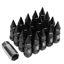 Load image into Gallery viewer, J2 Engineering Spiked Lug Nuts (M12 x 1.25) 20 Piece Set With Open Knurled End - Black / Blue / Red Alternate Image