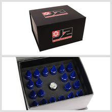 Load image into Gallery viewer, J2 Engineering Spiked Lug Nuts (M12 x 1.25) 20 Piece Set With Open Knurled End - Black / Blue / Red Alternate Image