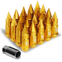 Load image into Gallery viewer, J2 Engineering Spiked Lug Nuts (M12 x 1.50) 20 Piece Open End and Spiked Cap Set - Black / Blue / Gold / Red / Silver Alternate Image