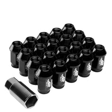 Load image into Gallery viewer, J2 Engineering Lug Nuts (M12 x 1.25) 20 Piece Set With Open Knurled End - Black / Blue / Red Alternate Image