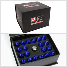 Load image into Gallery viewer, J2 Engineering Lug Nuts (M12 x 1.25) 20 Piece Set With Open Knurled End - Black / Blue / Red Alternate Image