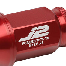 Load image into Gallery viewer, J2 Engineering Lug Nuts (M12 x 1.25) 20 Piece Set With Open Knurled End - Black / Blue / Red Alternate Image