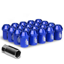 Load image into Gallery viewer, J2 Engineering Lug Nuts (M12 x 1.25) 20 Piece Set With Closed End - Black / Blue Red Alternate Image