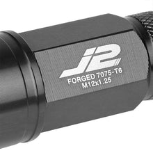 Load image into Gallery viewer, J2 Engineering Lug Nuts (M12 x 1.25) 20 Piece Set With Open Knurled End - Black / Blue / Red Alternate Image