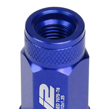 Load image into Gallery viewer, J2 Engineering Lug Nuts (M12 x 1.25) 20 Piece Set With Open Knurled End - Black / Blue / Red Alternate Image