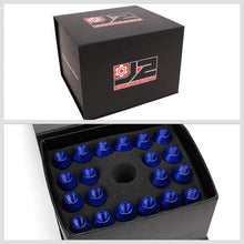 Load image into Gallery viewer, J2 Engineering Lug Nuts (M12 x 1.25) 20 Piece Set With Open Knurled End - Black / Blue / Red Alternate Image