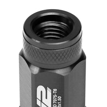 Load image into Gallery viewer, J2 Engineering Lug Nuts (M12 x 1.25) 20 Piece Set With Open Knurled or Smooth End for Acorn / Conical Wheels - Black / Blue / Gold / Red / Silver Alternate Image