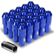 Load image into Gallery viewer, J2 Engineering Lug Nuts (M12 x 1.25) 20 Piece Set With Open Knurled or Smooth End for Acorn / Conical Wheels - Black / Blue / Gold / Red / Silver Alternate Image