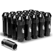 Load image into Gallery viewer, J2 Engineering Lug Nuts (M12 x 1.25) 20 Piece Set With Open Knurled End - Black / Blue / Red Alternate Image