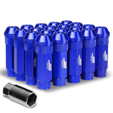 Load image into Gallery viewer, J2 Engineering Lug Nuts (M12 x 1.25) 20 Piece Set With Open Knurled End - Black / Blue / Red Alternate Image
