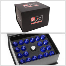 Load image into Gallery viewer, J2 Engineering Lug Nuts (M12 x 1.25) 20 Piece Set With Open Knurled End - Black / Blue / Red Alternate Image