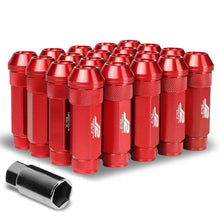 Load image into Gallery viewer, J2 Engineering Lug Nuts (M12 x 1.25) 20 Piece Set With Open Knurled End - Black / Blue / Red Alternate Image