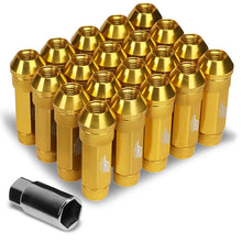 Load image into Gallery viewer, J2 Engineering Lug Nuts (M12 x 1.25) 20 Piece Set With Open Knurled or Smooth End for Acorn / Conical Wheels - Black / Blue / Gold / Red / Silver Alternate Image