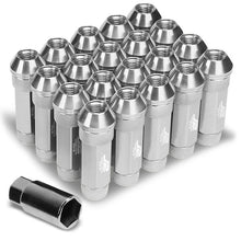Load image into Gallery viewer, J2 Engineering Lug Nuts (M12 x 1.25) 20 Piece Set With Open Knurled or Smooth End for Acorn / Conical Wheels - Black / Blue / Gold / Red / Silver Alternate Image