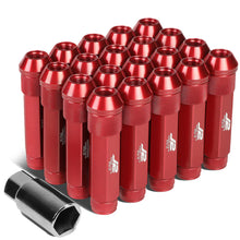 Load image into Gallery viewer, J2 Engineering Lug Nuts (M12 x 1.25) 20 Piece Set With Open Knurled End - Black / Blue / Red Alternate Image