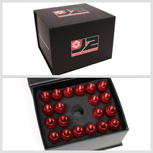 Load image into Gallery viewer, J2 Engineering Lug Nuts (M12 x 1.25) 20 Piece Set With Open Knurled End - Black / Blue / Red Alternate Image
