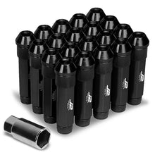 Load image into Gallery viewer, J2 Engineering Lug Nuts (M12 x 1.25) 20 Piece Set With Open Knurled or Smooth End for Acorn / Conical Wheels - Black / Blue / Gold / Red / Silver Alternate Image