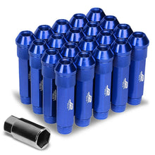 Load image into Gallery viewer, J2 Engineering Lug Nuts (M12 x 1.25) 20 Piece Set With Open Knurled or Smooth End for Acorn / Conical Wheels - Black / Blue / Gold / Red / Silver Alternate Image