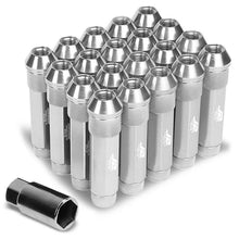 Load image into Gallery viewer, J2 Engineering Lug Nuts (M12 x 1.25) 20 Piece Set With Open Knurled or Smooth End for Acorn / Conical Wheels - Black / Blue / Gold / Red / Silver Alternate Image
