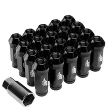 Load image into Gallery viewer, J2 Engineering Lug Nuts (M12 x 1.25) 20 Piece Set With Open Knurled End - Black / Blue / Red Alternate Image