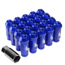 Load image into Gallery viewer, J2 Engineering Lug Nuts (M12 x 1.25) 20 Piece Set With Open Knurled End - Black / Blue / Red Alternate Image