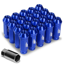 Load image into Gallery viewer, J2 Engineering Lug Nuts (M12 x 1.25) 20 Piece Set With Open Knurled or Smooth End for Acorn / Conical Wheels - Black / Blue / Gold / Red / Silver Alternate Image