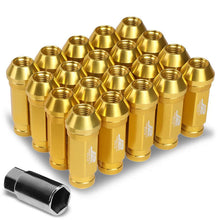 Load image into Gallery viewer, J2 Engineering Lug Nuts (M12 x 1.25) 20 Piece Set With Open Knurled or Smooth End for Acorn / Conical Wheels - Black / Blue / Gold / Red / Silver Alternate Image