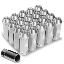 Load image into Gallery viewer, J2 Engineering Lug Nuts (M12 x 1.25) 20 Piece Set With Open Knurled or Smooth End for Acorn / Conical Wheels - Black / Blue / Gold / Red / Silver Alternate Image