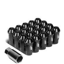 Load image into Gallery viewer, J2 Engineering Lug Nuts (M12 x 1.25) 20 Piece Set With Open Knurled End - Black / Blue / Red Alternate Image