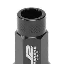 Load image into Gallery viewer, J2 Engineering Lug Nuts (M12 x 1.25) 20 Piece Set With Open Knurled End - Black / Blue / Red Alternate Image