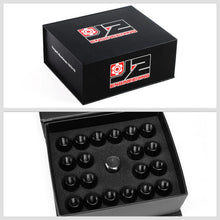 Load image into Gallery viewer, J2 Engineering Lug Nuts (M12 x 1.25) 20 Piece Set With Open Knurled End - Black / Blue / Red Alternate Image