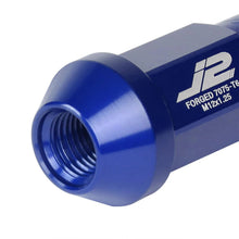 Load image into Gallery viewer, J2 Engineering Lug Nuts (M12 x 1.25) 20 Piece Set With Open Knurled End - Black / Blue / Red Alternate Image