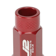 Load image into Gallery viewer, J2 Engineering Lug Nuts (M12 x 1.25) 20 Piece Set With Open Knurled End - Black / Blue / Red Alternate Image