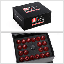 Load image into Gallery viewer, J2 Engineering Lug Nuts (M12 x 1.25) 20 Piece Set With Open Knurled End - Black / Blue / Red Alternate Image