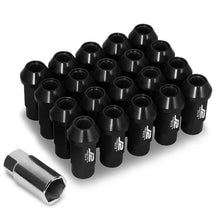 Load image into Gallery viewer, J2 Engineering Lug Nuts (M12 x 1.25) 20 Piece Set With Open Knurled or Smooth End for Acorn / Conical Wheels - Black / Blue / Gold / Red / Silver Alternate Image