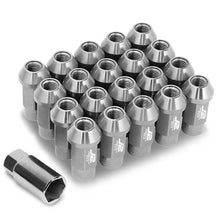 Load image into Gallery viewer, J2 Engineering Lug Nuts (M12 x 1.25) 20 Piece Set With Open Knurled or Smooth End for Acorn / Conical Wheels - Black / Blue / Gold / Red / Silver Alternate Image