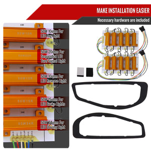 Spec-D Full LED Tail Lights Porsche Boxster 986 (1998-2004) Black Housing w/ White LED Bar