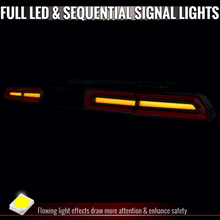 Load image into Gallery viewer, Spec-D LED Tail Lights for Dodge Challenger (2008-2014) Flowing Sequential Turn Signals - Clear or Red Lens - Clear Lens Alternate Image