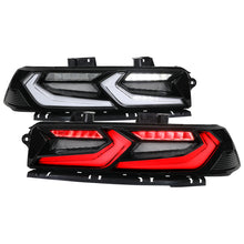 Load image into Gallery viewer, Spec-D LED Tail Lights for Chevy Camaro (2014-2015) C8 Style with Sequential Turn Signals - Clear or Smoked Lens - Clear Lens Alternate Image