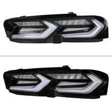 Load image into Gallery viewer, Spec-D LED Tail Lights for Chevy Camaro (2019-2023) C8 Style with Sequential Turn Signals - Clear or Smoked Lens - Clear Lens Alternate Image