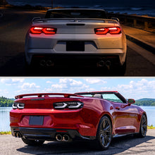 Load image into Gallery viewer, Spec-D LED Tail Lights for Chevy Camaro (2019-2023) C8 Style with Sequential Turn Signals - Clear or Smoked Lens - Clear Lens Alternate Image