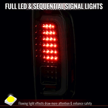 Load image into Gallery viewer, Spec-D Full LED Tail Lights for Chevy Colorado &amp; GMC Canyon (2015-2022) Sequential Turn Signals - Black or Chrome - Clear / Smoked / Red Lens Alternate Image