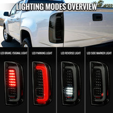 Load image into Gallery viewer, Spec-D Full LED Tail Lights for Chevy Colorado &amp; GMC Canyon (2015-2022) Sequential Turn Signals - Black or Chrome - Clear / Smoked / Red Lens Alternate Image
