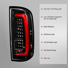 Load image into Gallery viewer, Spec-D Full LED Tail Lights for Chevy Colorado &amp; GMC Canyon (2015-2022) Sequential Turn Signals - Black or Chrome - Clear / Smoked / Red Lens Alternate Image