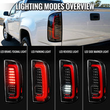 Load image into Gallery viewer, Spec-D Full LED Tail Lights for Chevy Colorado &amp; GMC Canyon (2015-2022) Sequential Turn Signals - Black or Chrome - Clear / Smoked / Red Lens Alternate Image