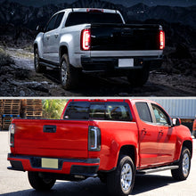 Load image into Gallery viewer, Spec-D Full LED Tail Lights for Chevy Colorado &amp; GMC Canyon (2015-2022) Sequential Turn Signals - Black or Chrome - Clear / Smoked / Red Lens Alternate Image