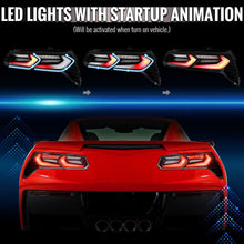 Load image into Gallery viewer, Spec-D LED Tail Lights for Chevy Corvette C7 (2014-2019) C8 Style with Sequential Turn Signals - Clear or Smoked Lens - Clear Lens Alternate Image