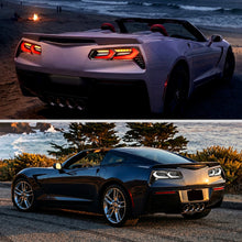 Load image into Gallery viewer, Spec-D LED Tail Lights for Chevy Corvette C7 (2014-2019) C8 Style with Sequential Turn Signals - Clear or Smoked Lens - Clear Lens Alternate Image
